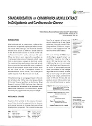 standardization-of-commiphora-mukul-extract-in-dislipidemia-and-cardiovascular-disease