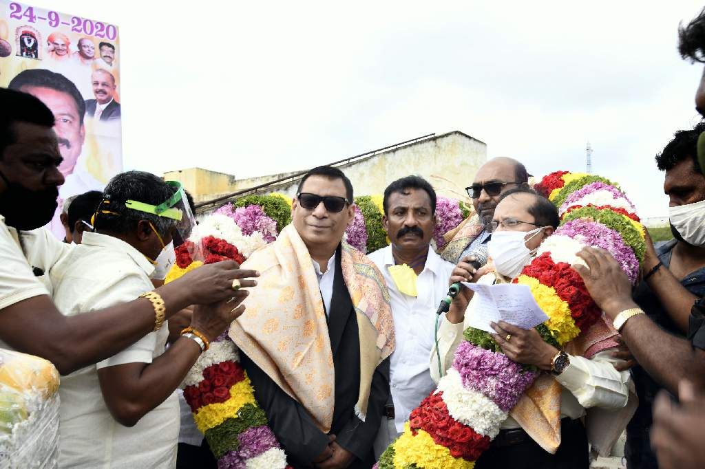 Dr. Majeed Foundation distributes rice bags to the needy communities in Magadi, Karnataka