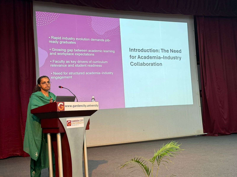 Guest Talk by Dr. Anju Majeed at the Faculty Development Programme, Garden City University, Bangalore